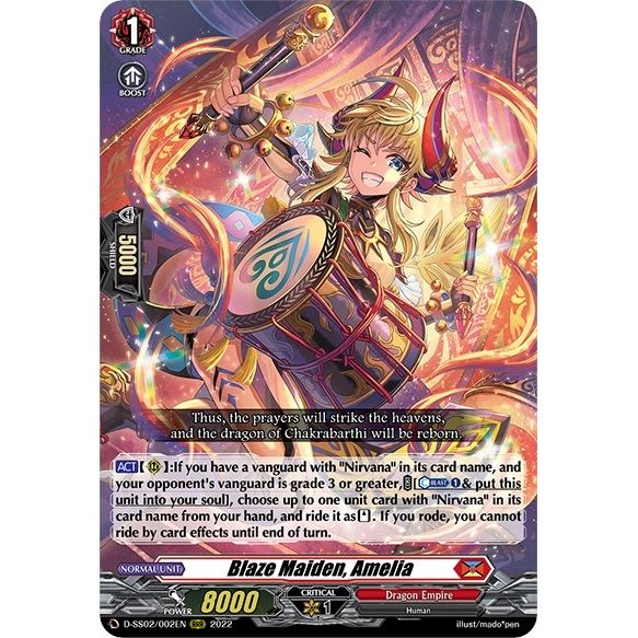 Image for Blaze Maiden, Amelia (D-SS02/002EN) (D-SS02) - Cardfight Vanguard