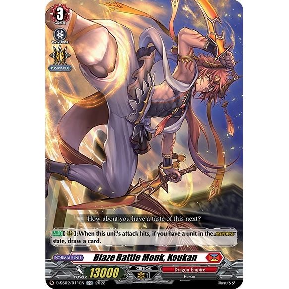 Image for Blaze Battle Monk, Koukan (D-SS02/011EN) (D-SS02) - Cardfight Vanguard