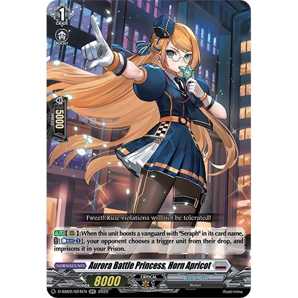 Image for Aurora Battle Princess, Horn Apricot (D-SS02/024EN) (D-SS02) - Cardfight Vanguard