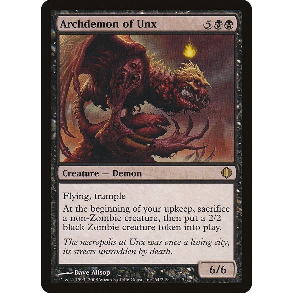 Image for Archdemon of Unx (64) (ALA) - Magic: The Gathering