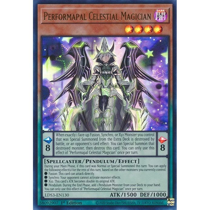 Image for Performapal Celestial Magician (LDS3-EN130) (LDS3) - YuGiOh