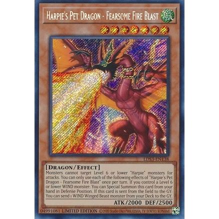 Image for Harpie's Pet Dragon - Fearsome Fire Blast (LDS3-EN138) (LDS3) - YuGiOh