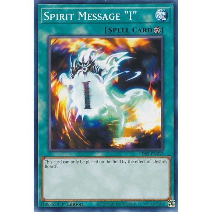 Image for Spirit Message "I" (LDS3-EN012) (LDS3) - YuGiOh