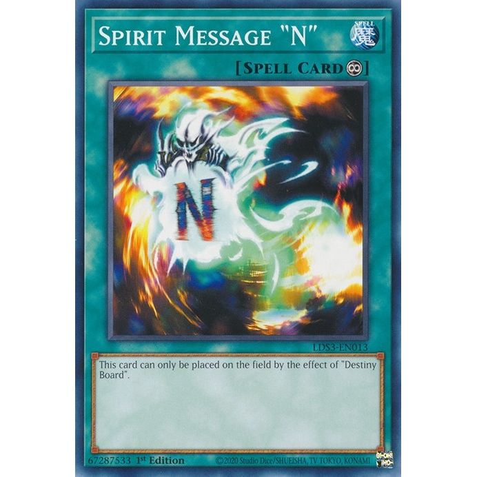 Image for Spirit Message "N" (LDS3-EN013) (LDS3) - YuGiOh