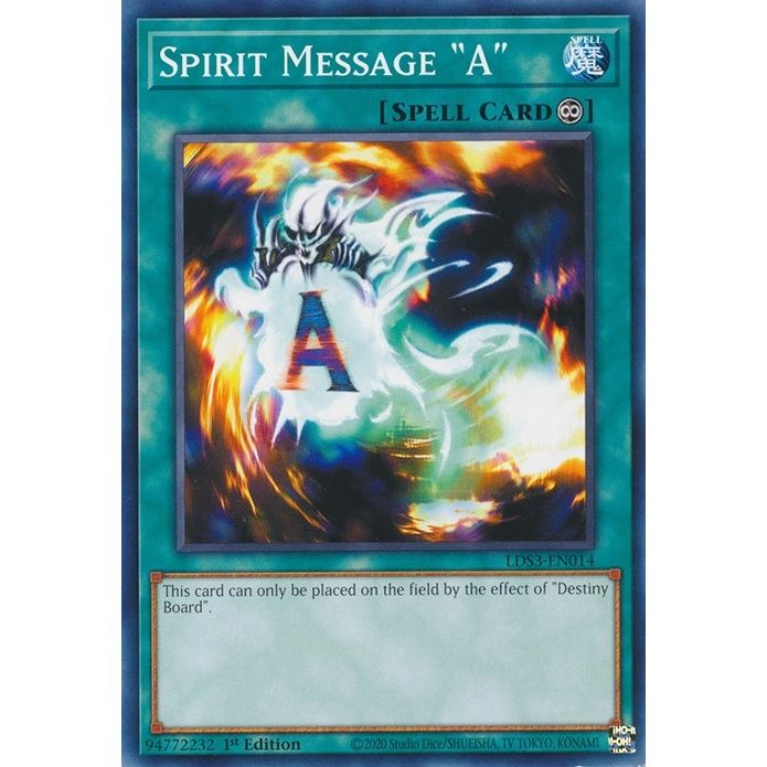 Image for Spirit Message "A" (LDS3-EN014) (LDS3) - YuGiOh