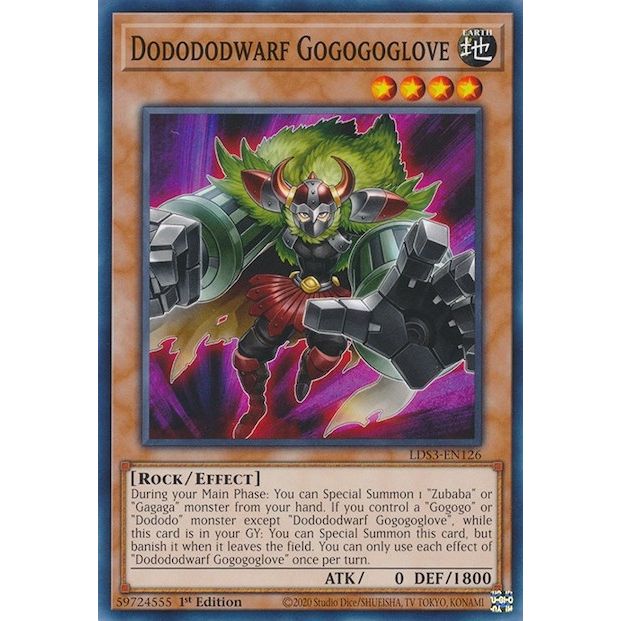 Image for Dodododwarf Gogogoglove (LDS3-EN126) (LDS3) - YuGiOh