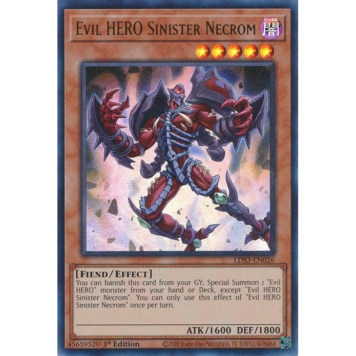 Image for Evil HERO Sinister Necrom (LDS3-EN026) (LDS3) - YuGiOh