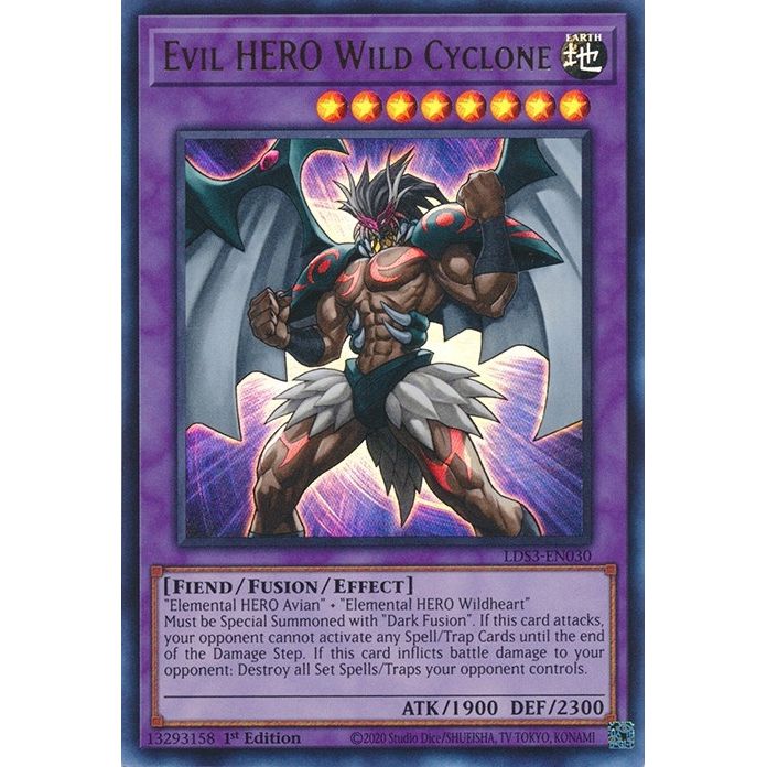 Image for Evil HERO Wild Cyclone (LDS3-EN030) (LDS3) - YuGiOh