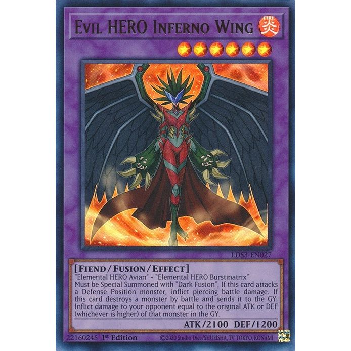 Image for Evil HERO Inferno Wing (LDS3-EN027) (LDS3) - YuGiOh