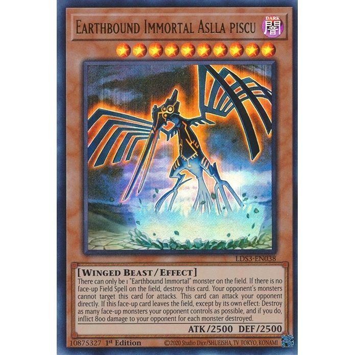 Image for Earthbound Immortal Aslla Piscu (LDS3-EN038) (LDS3) - YuGiOh