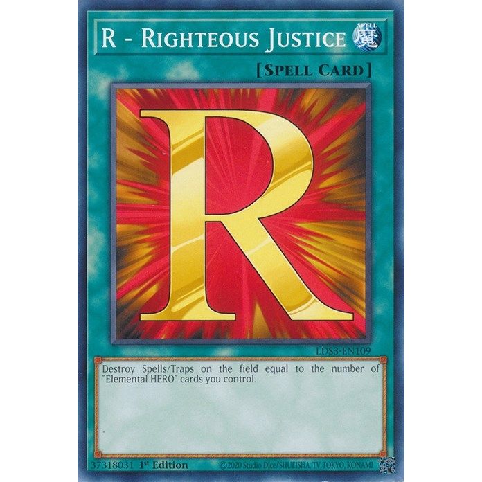 Image for R - Righteous Justice (LDS3-EN109) (LDS3) - YuGiOh