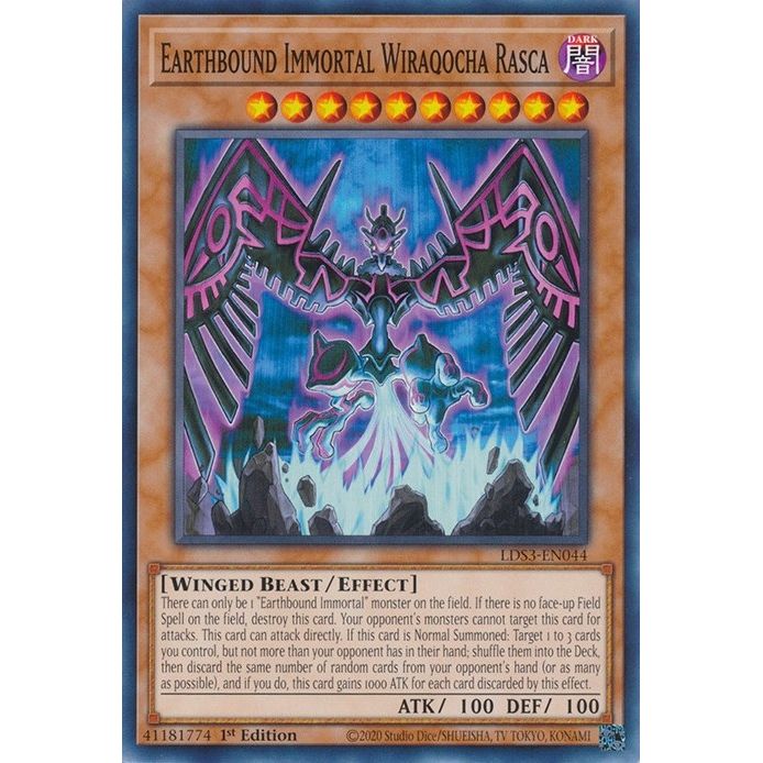 Image for Earthbound Immortal Wiraqocha Rasca (LDS3-EN044) (LDS3) - YuGiOh