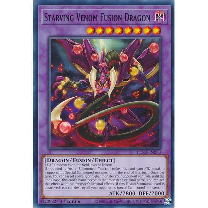 Image for Starving Venom Fusion Dragon (LDS3-EN073) (LDS3) - YuGiOh