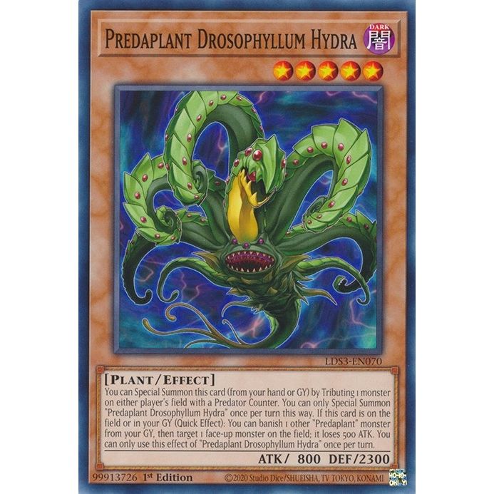 Image for Predaplant Drosophyllum Hydra (LDS3-EN070) (LDS3) - YuGiOh