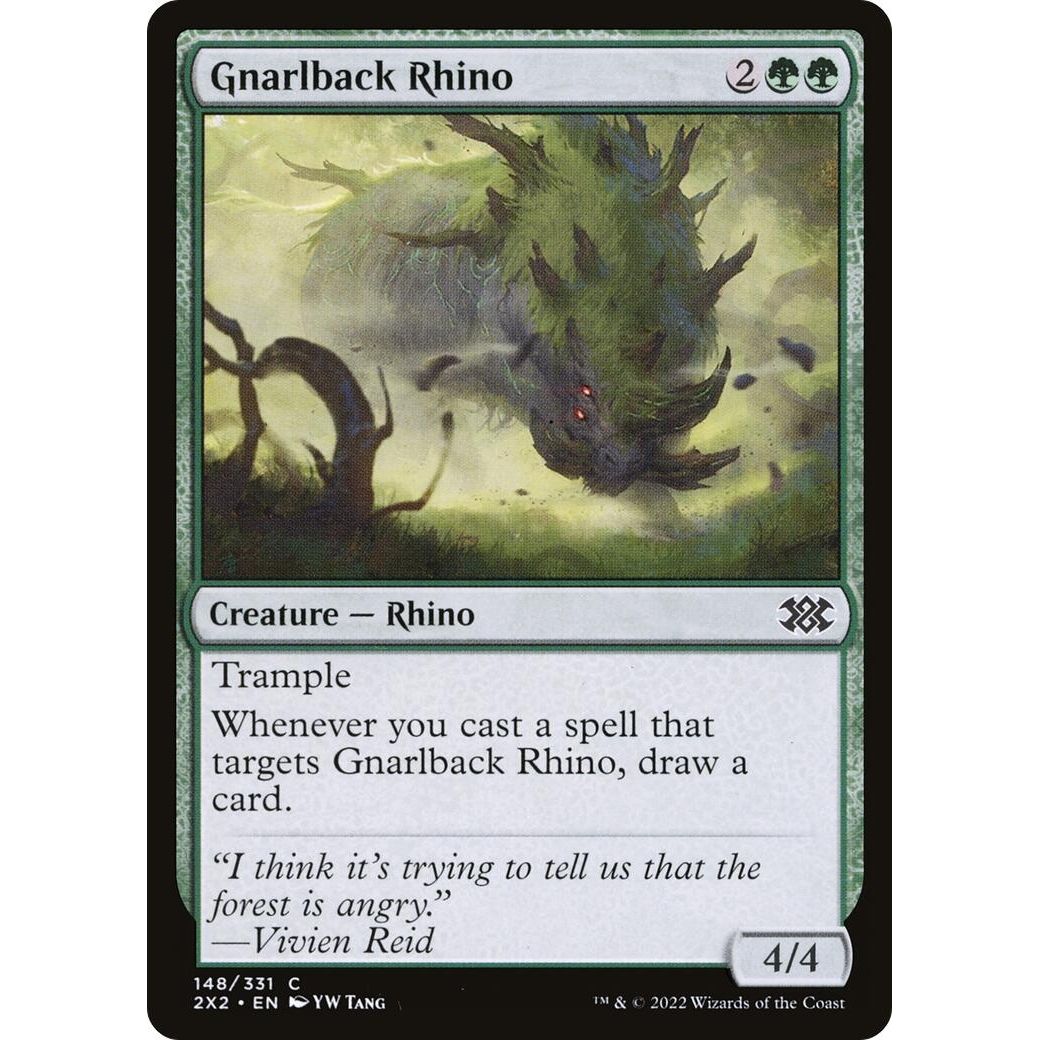 Image for Gnarlback Rhino (148) (2X2) - Magic: The Gathering
