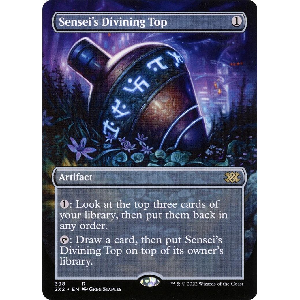 Image for Sensei's Divining Top (Borderless) (398) (2X2) - Magic: The Gathering