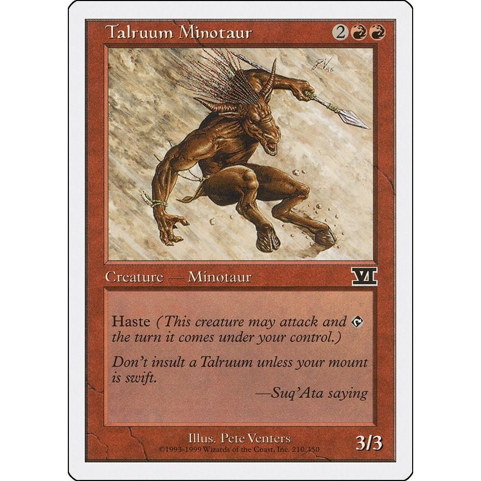 Image for Talruum Minotaur (210) (6ED) - Magic: The Gathering