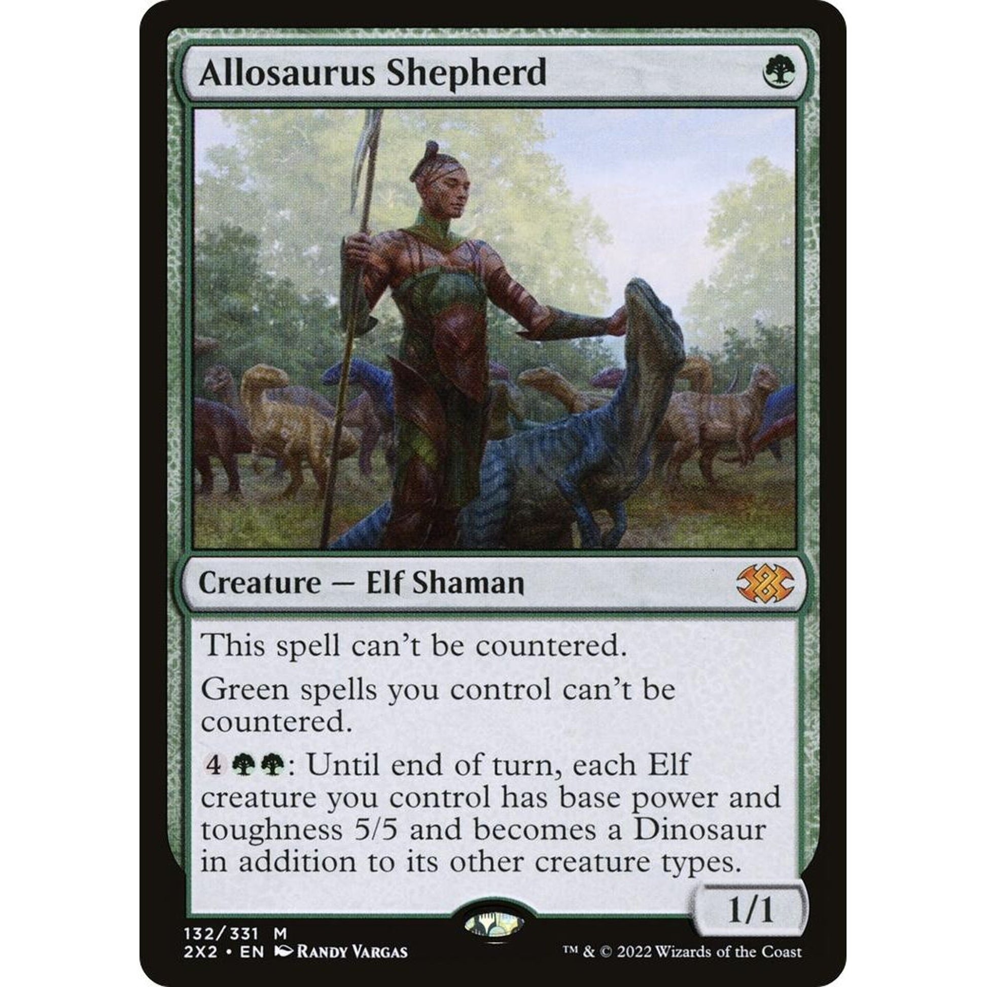 Image for Allosaurus Shepherd (132) (2X2) - Magic: The Gathering