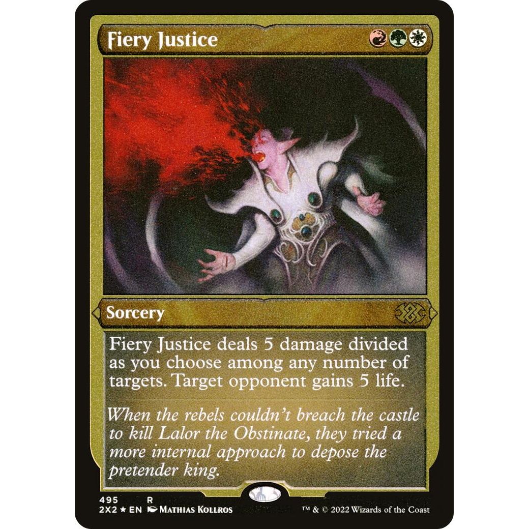 Image for Fiery Justice (Foil Etched) (495) (2X2) - Magic: The Gathering