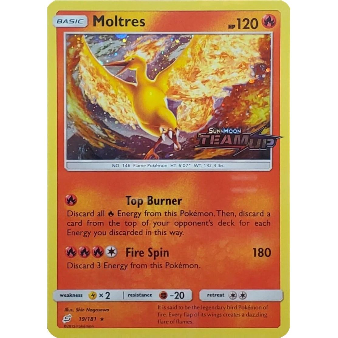 Image for Moltres - 19/181 (Team Up Stamped) (019/181) (MCAP) - Pokemon