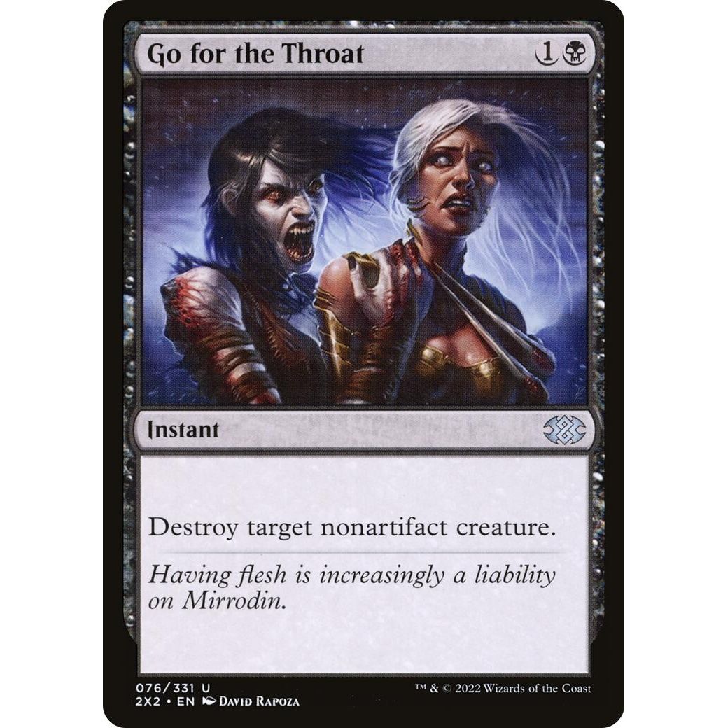 Image for Go for the Throat (76) (2X2) - Magic: The Gathering