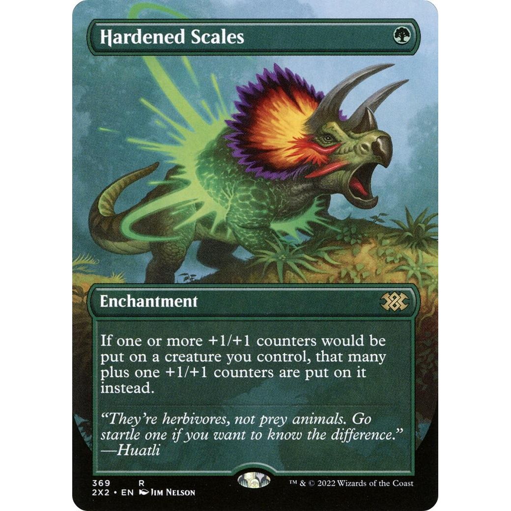 Image for Hardened Scales (Borderless) (369) (2X2) - Magic: The Gathering