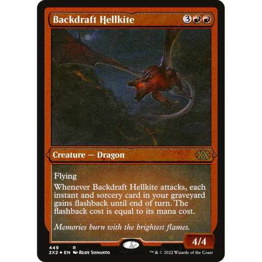 Image for Backdraft Hellkite (Foil Etched) (449) (2X2) - Magic: The Gathering