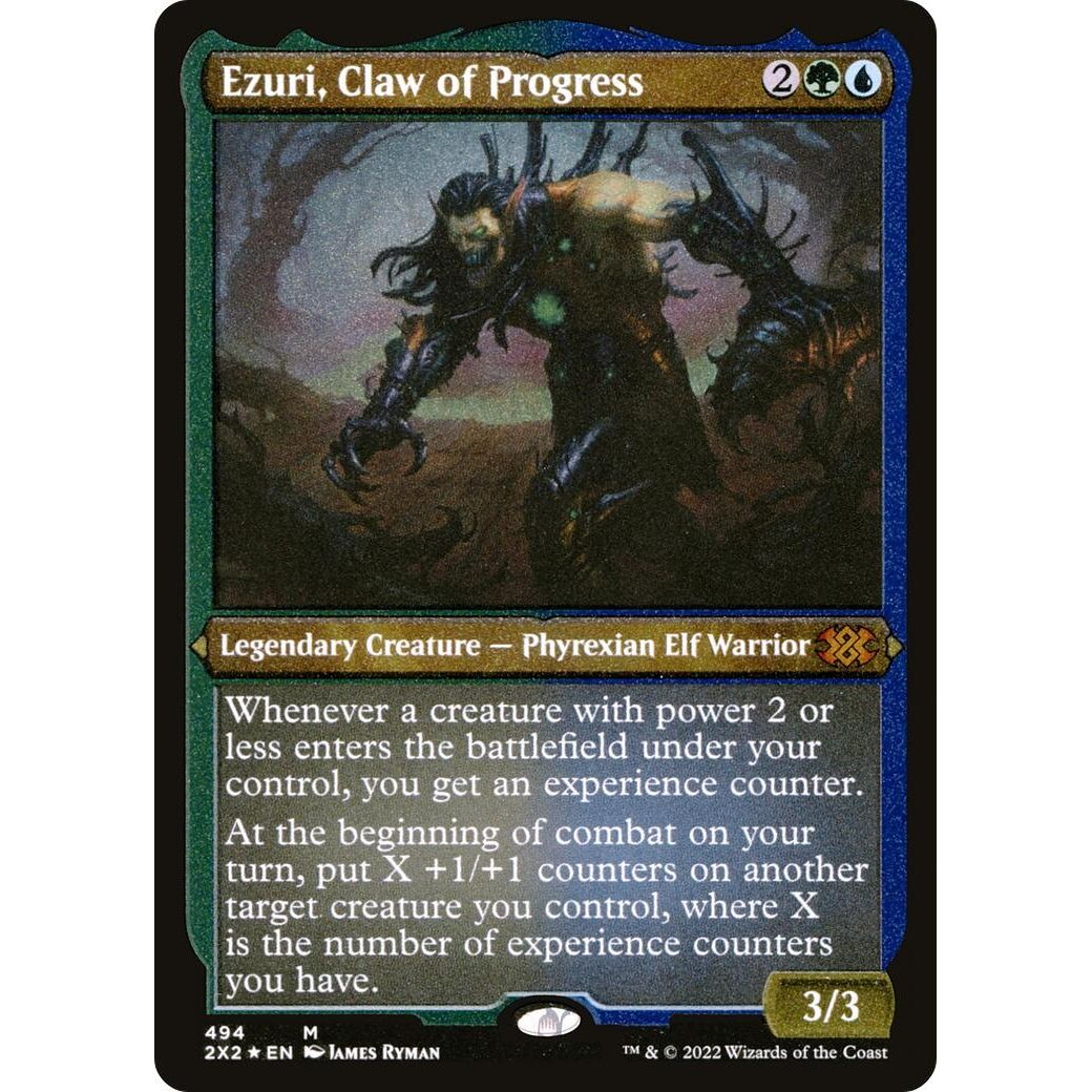 Image for Ezuri, Claw of Progress (Foil Etched) (494) (2X2) - Magic: The Gathering