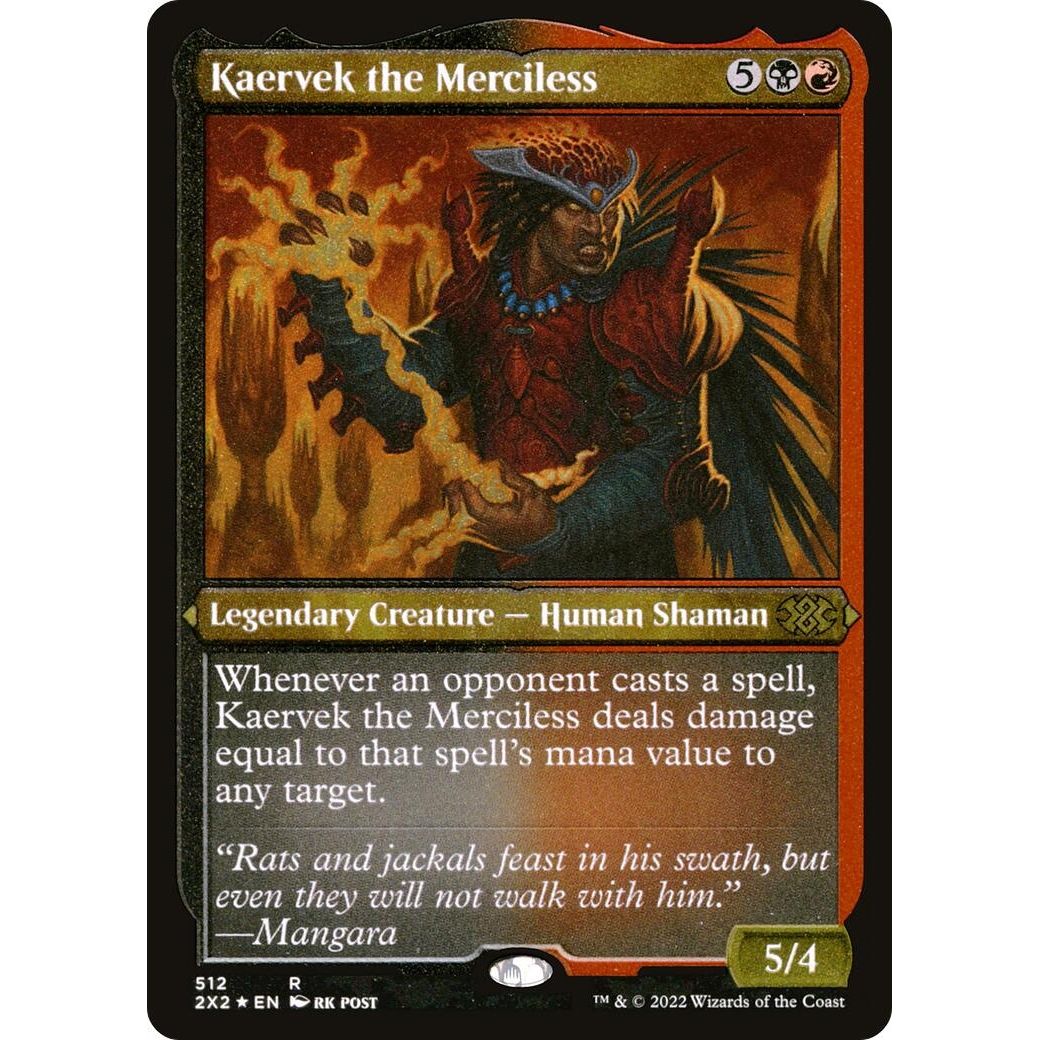Image for Kaervek the Merciless (Foil Etched) (512) (2X2) - Magic: The Gathering