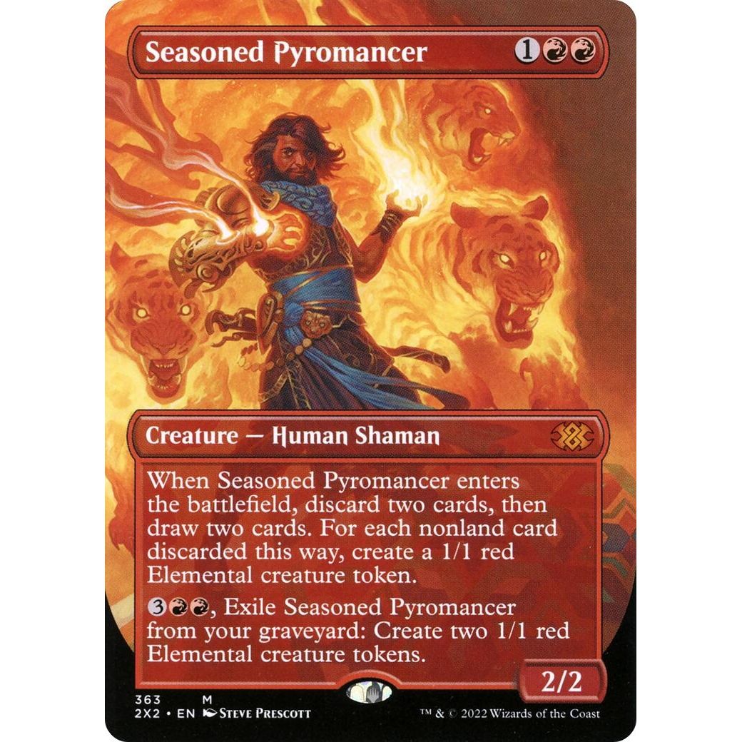 Image for Seasoned Pyromancer (Borderless) (363) (2X2) - Magic: The Gathering