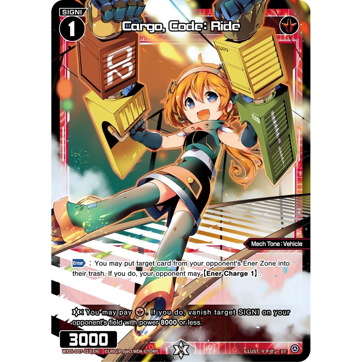 Image for Cargo, Code: Ride (WXDi-D07-013[EN]) (WXDi-D07) - WIXOSS
