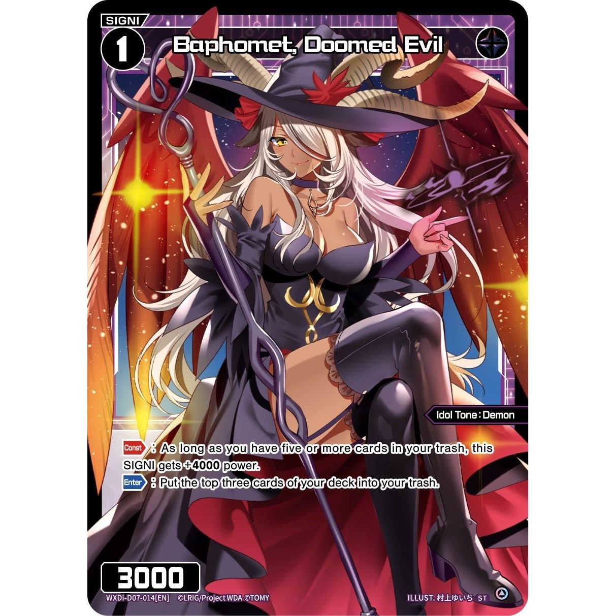 Image for Baphomet, Doomed Evil (WXDi-D07-014[EN]) (WXDi-D07) - WIXOSS