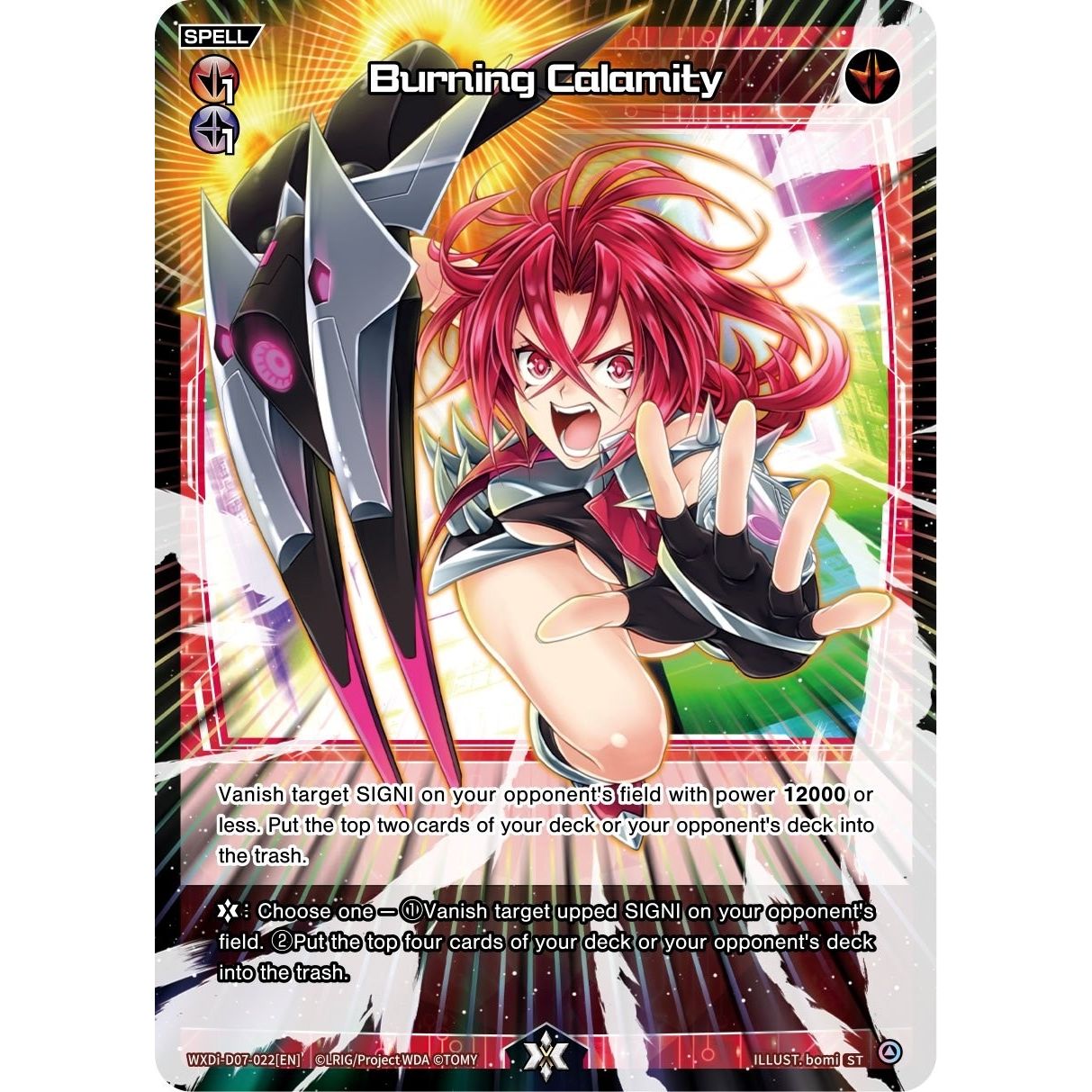 Image for Burning Calamity (WXDi-D07-022[EN]) (WXDi-D07) - WIXOSS