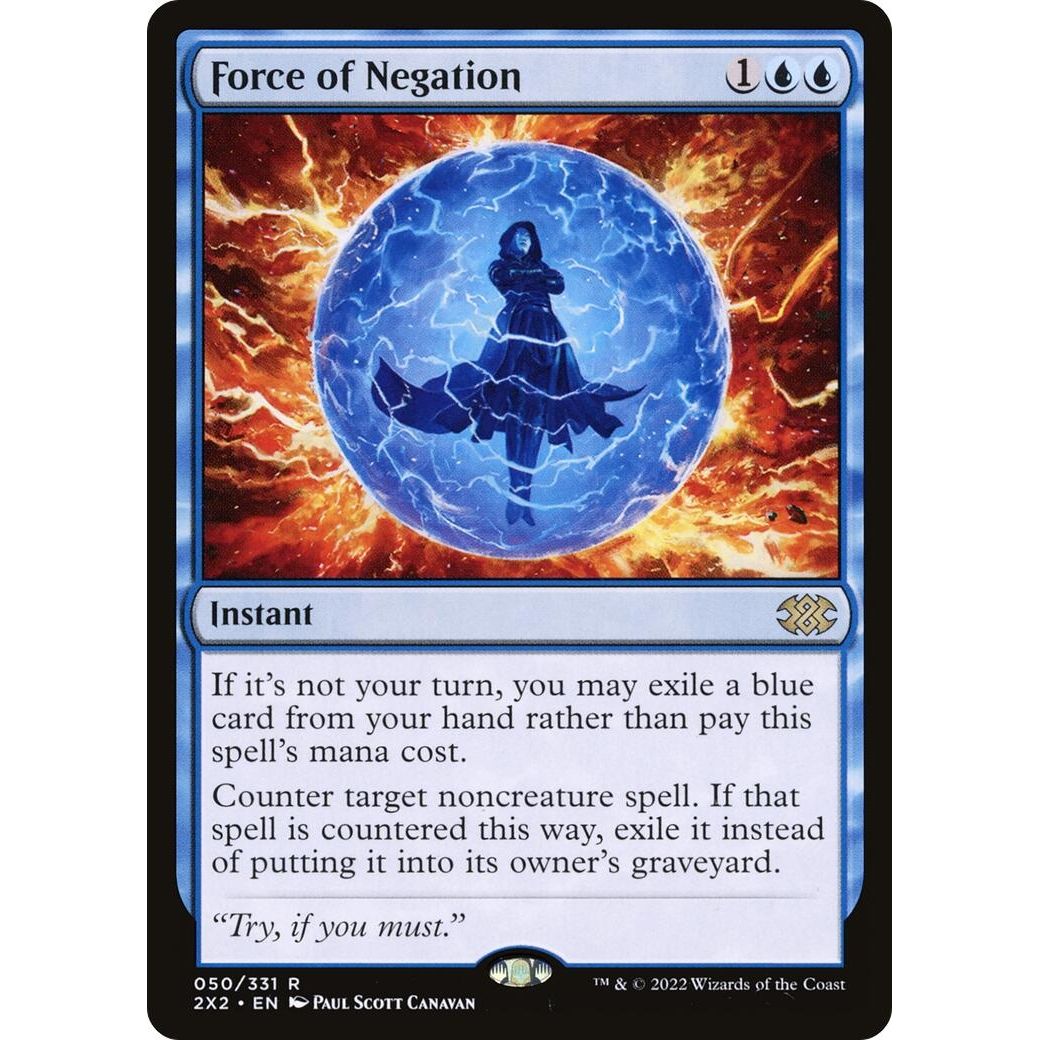 Image for Force of Negation (50) (2X2) - Magic: The Gathering