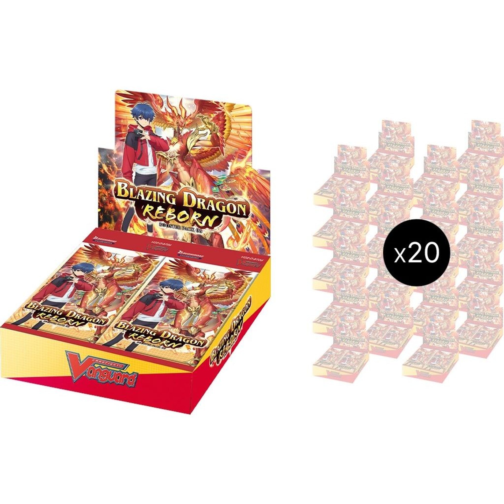Image for Blazing Dragon Reborn Booster Box Case - Cardfight Vanguard