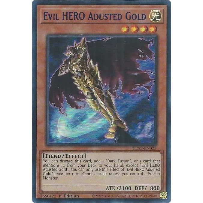 Image for Evil HERO Adusted Gold (Blue) (LDS3-EN025) (LDS3) - YuGiOh