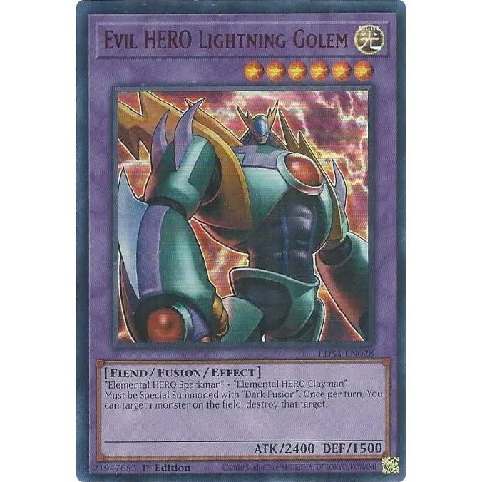 Image for Evil HERO Lightning Golem (Red) (LDS3-EN028) (LDS3) - YuGiOh