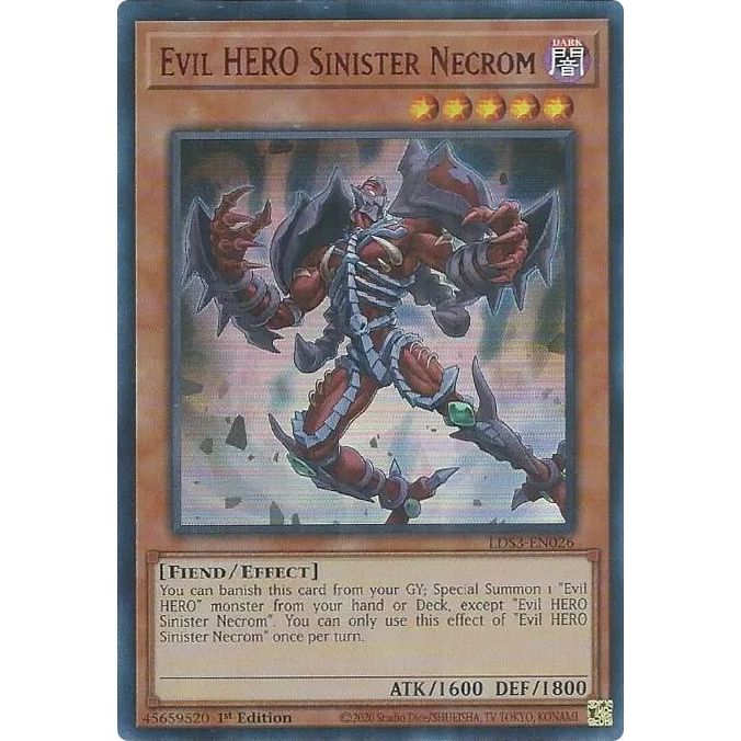 Image for Evil HERO Sinister Necrom (Red) (LDS3-EN026) (LDS3) - YuGiOh