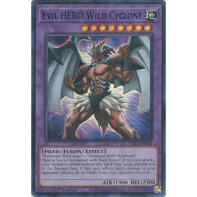 Image for Evil HERO Wild Cyclone (Blue) (LDS3-EN030) (LDS3) - YuGiOh