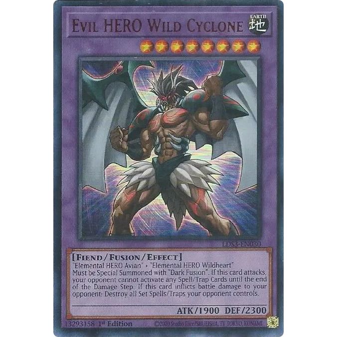 Image for Evil HERO Wild Cyclone (Red) (LDS3-EN030) (LDS3) - YuGiOh