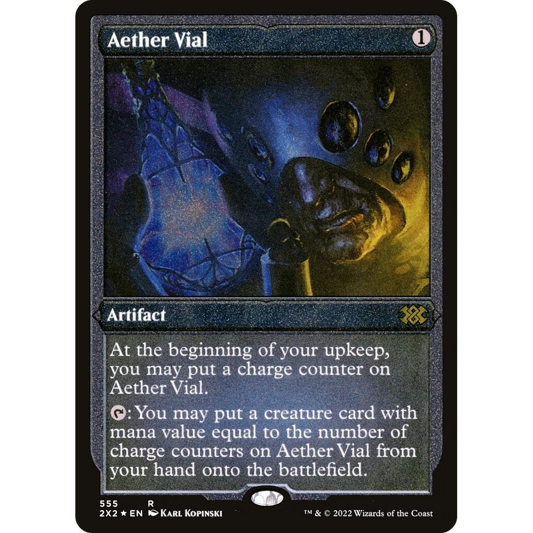 Image for Aether Vial (Foil Etched) (555) (2X2) - Magic: The Gathering