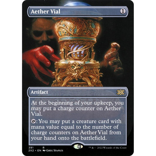 Image for Aether Vial (Borderless) (391) (2X2) - Magic: The Gathering