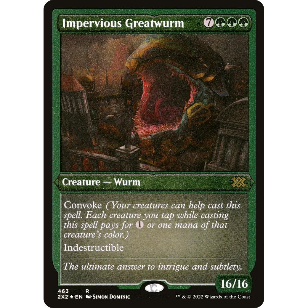 Image for Impervious Greatwurm (Foil Etched) (463) (2X2) - Magic: The Gathering