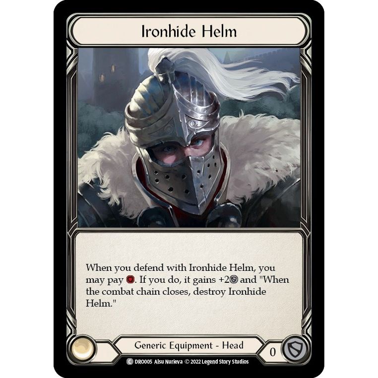Image for Ironhide Helm (DRO005) (DRO) - Flesh and Blood TCG