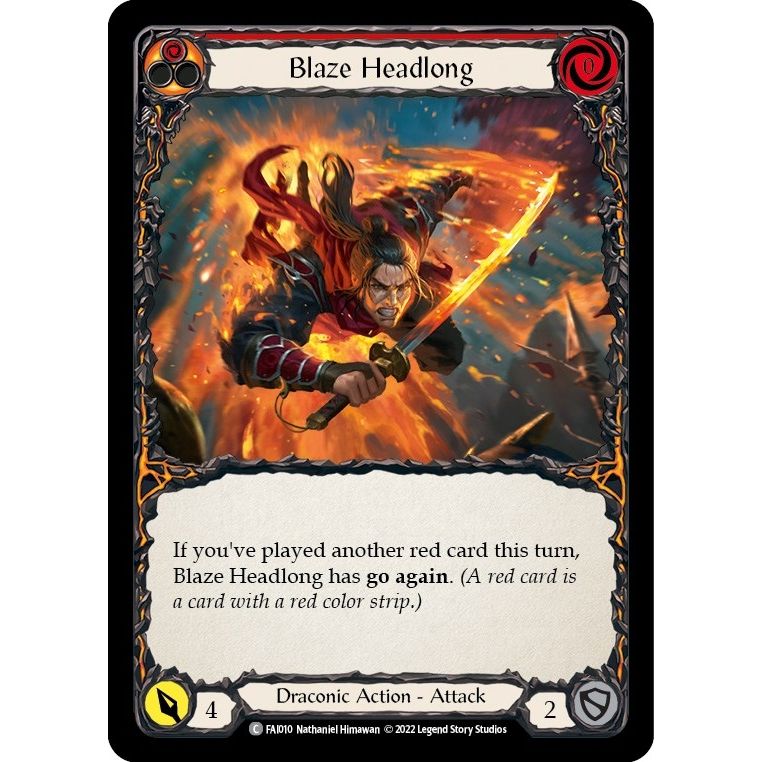 Image for Blaze Headlong (FAI010) (FAI) - Flesh and Blood TCG