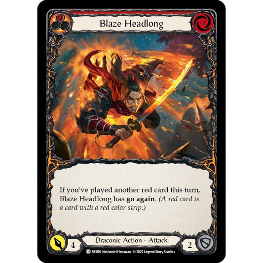 Image for Blaze Headlong (FAI010) (FAI) - Flesh and Blood TCG