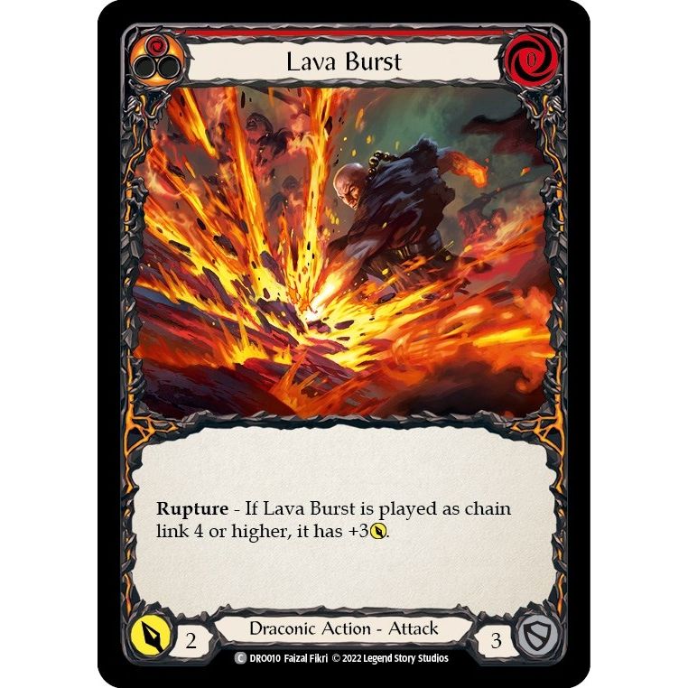 Image for Lava Burst (DRO010) (DRO) - Flesh and Blood TCG