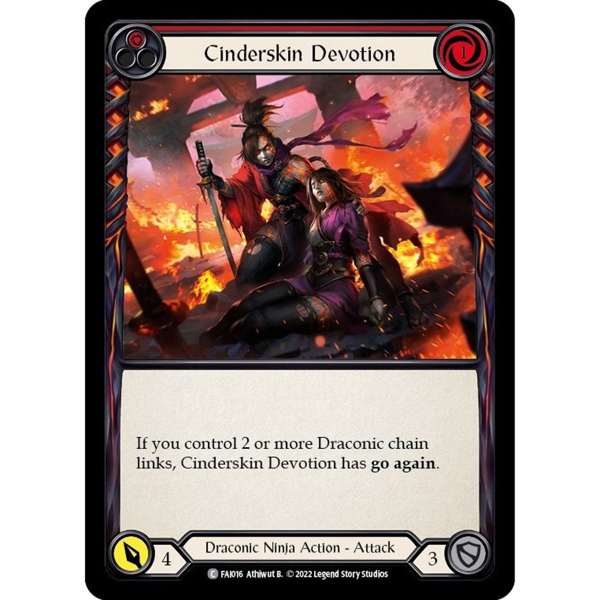 Image for Cinderskin Devotion (Red) (FAI016) (FAI) - Flesh and Blood TCG