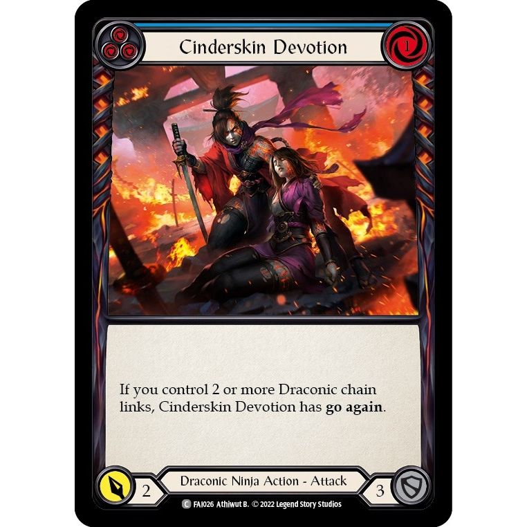 Image for Cinderskin Devotion (Blue) (FAI026) (FAI) - Flesh and Blood TCG