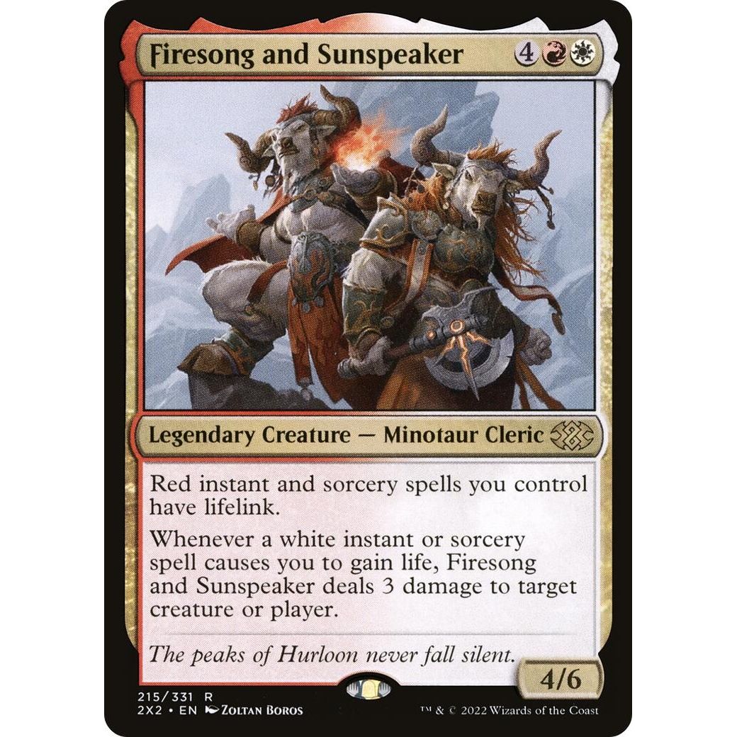 Image for Firesong and Sunspeaker (215) (2X2) - Magic: The Gathering